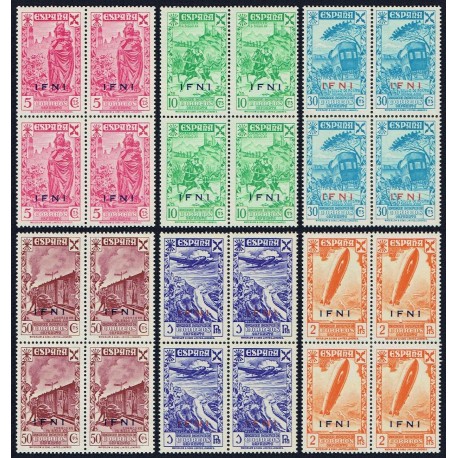 1943 ED. Ifni Beneficencia 7/12 ** [x4] (2)