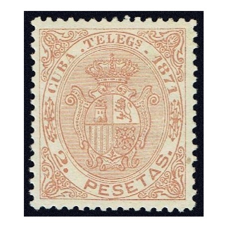1871 ED. Cuba Telégrafos 17 *