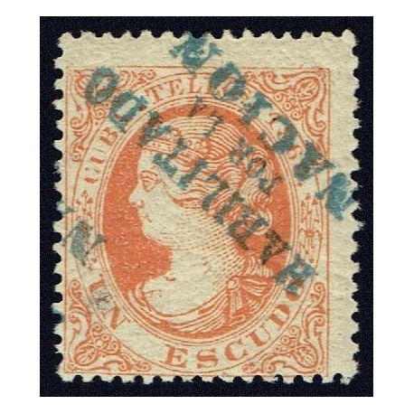 1869 ED. Cuba Telégrafos 6Aahi *