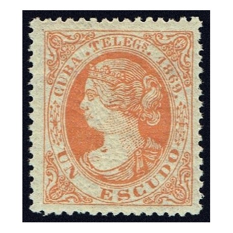 1869 ED. Cuba Telégrafos 6 *