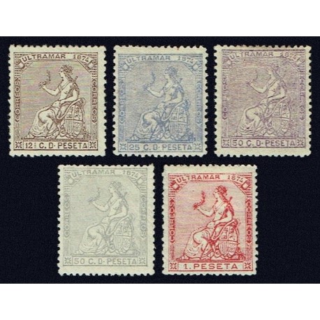 1874 ED. Cuba 27/30, 29A *