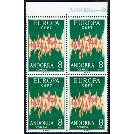 1972 ED. Andorra 72 ** [x4] (2)