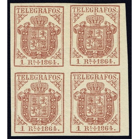 1864 ED. Telégrafos 1 * [x4]