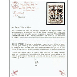 1942-1945 ED. Barcelona - Telégrafos 20his **