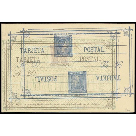 1875 ED. 8ec * Tarjetas Entero Postales
