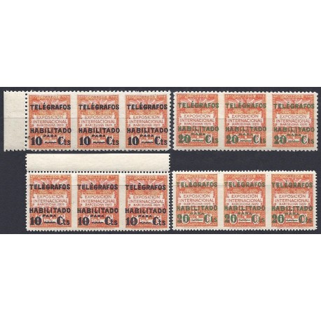 1929 ED. Barcelona - Telégrafos 1/2sth y 1/2dsth **