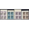 1942-1945 ED. Barcelona - Telégrafos 17s/20s ** [x4]