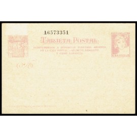 1937 ED. 79A * Tarjetas Entero Postales