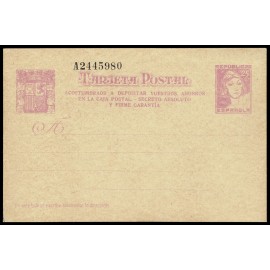 1937 ED. 79n * Tarjetas Entero Postales