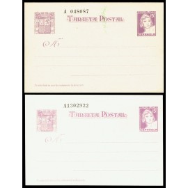 1937 ED. 75/75n * Tarjetas Entero Postales