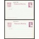 1937 ED. 76/76a * Tarjetas Entero Postales