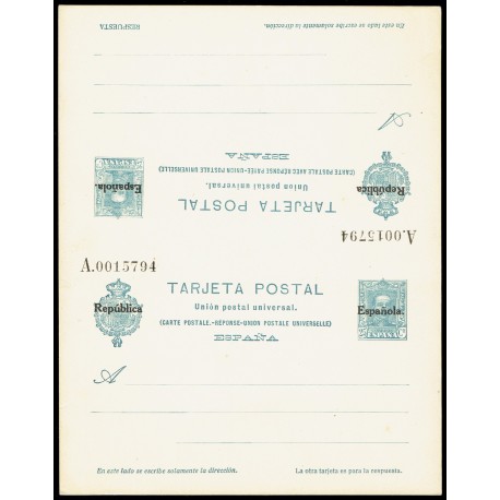 1931 ED. 65e ** Tarjetas Entero Postales