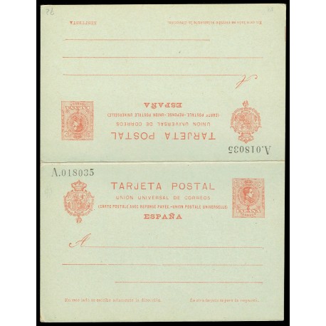 1910 ED. 54A * Tarjetas Entero Postales