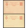 1902 ED. 42/42A * Tarjetas Entero Postales
