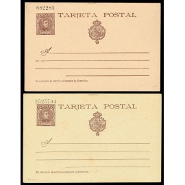 1901 ED. 37/37An * Tarjetas Entero Postales