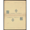 1890 ED. Tarjetas Entero Postales 27/28 *