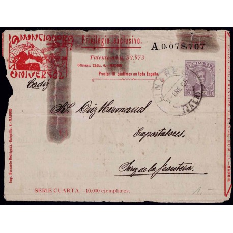 1901-1910 ED. 4A us Enteros Postales Privados