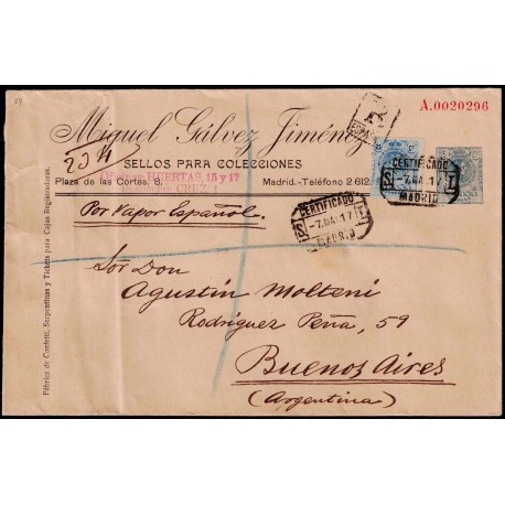 1910-1924 ED. 22 us Enteros Postales Privados