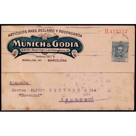 1925-1931 ED. 37 us Enteros Postales Privados