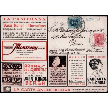 1925-1931 ED. 45A us Enteros Postales Privados