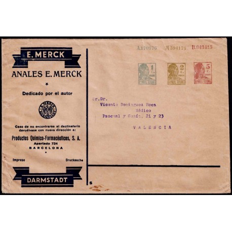 1932-1936 ED. 085 us Enteros Postales Privados