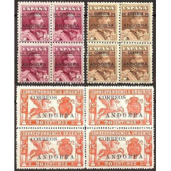 1928 ED. Andorra 1/14 * [x4]