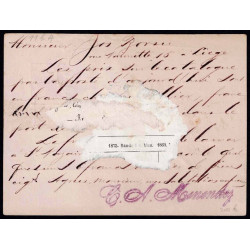 1882 ED. 11ck us Enteros Postales Cuba