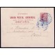1882 ED. 11c us Enteros Postales Cuba
