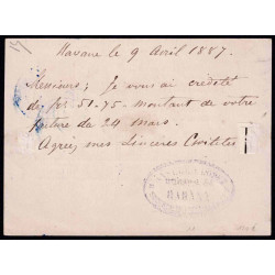 1882 ED. 11c us Enteros Postales Cuba