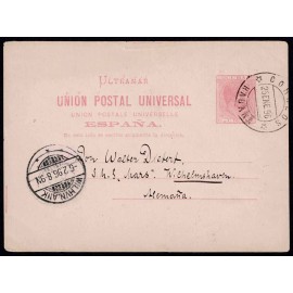 1882 ED. 12cil us Enteros Postales Cuba