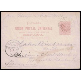 1882 ED. 12cf us Enteros Postales Cuba