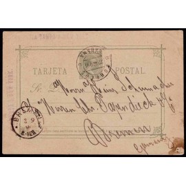 1890 ED. 25 us Enteros Postales Cuba