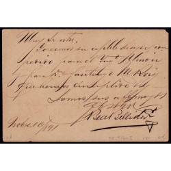 1890 ED. 25c us Enteros Postales Cuba