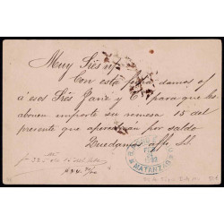 1890 ED. 25Ach us Enteros Postales Cuba