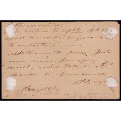 1890 ED. 25Acf us Enteros Postales Cuba