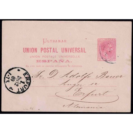 1881 ED. 03 us Enteros Postales Filipinas