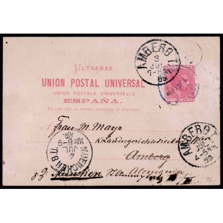 1881 ED. 03a us Enteros Postales Filipinas