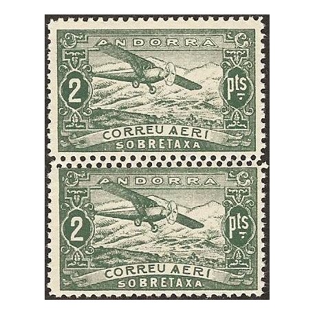1932 ED. Andorra NE 20ddh ** [x2]