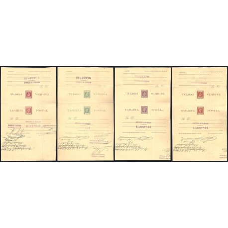 1898 ED. 35iT/38iT * Enteros Postales Cuba