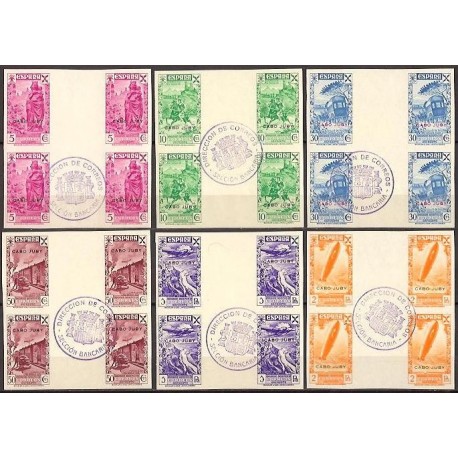 1938 ED. Cabo Juby Beneficencia 1s/6s us [x4]