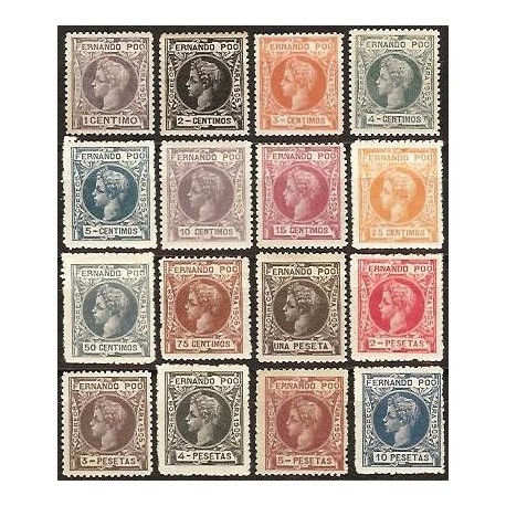 1905 ED. Fernando Poo 136N/151N *