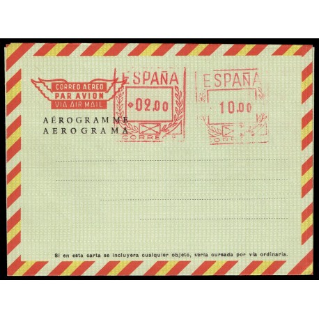 1967-1974 ED. 108A * Aerogramas