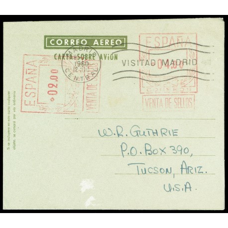 1956-1959 ED. 69 us Aerogramas