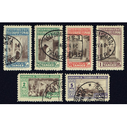 1946 ED. Tánger Beneficencia 35/40, 41/46 us