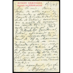 1942 ED. 39 us Enteros Postales Marruecos