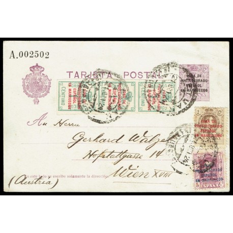 1924 ED. 15 us Enteros Postales Marruecos