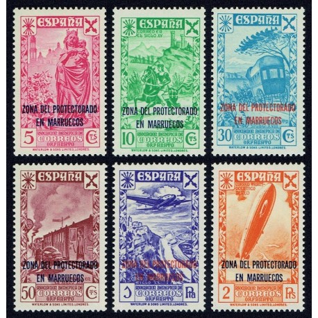 1943 ED. Marruecos Beneficencia 26/31 *