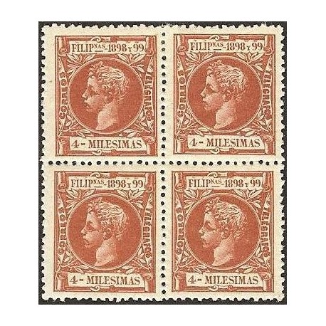 1898 ED. Filipinas 134 * [x4]