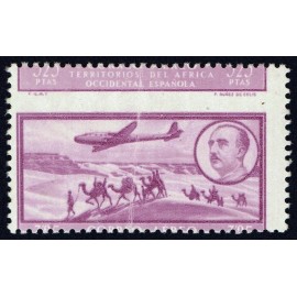 1951 ED. Spanish West Africa 24dh ** (2)