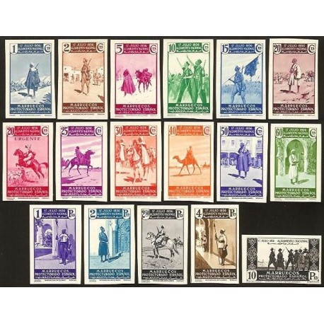 1937 ED. Marruecos 169s/185s **
